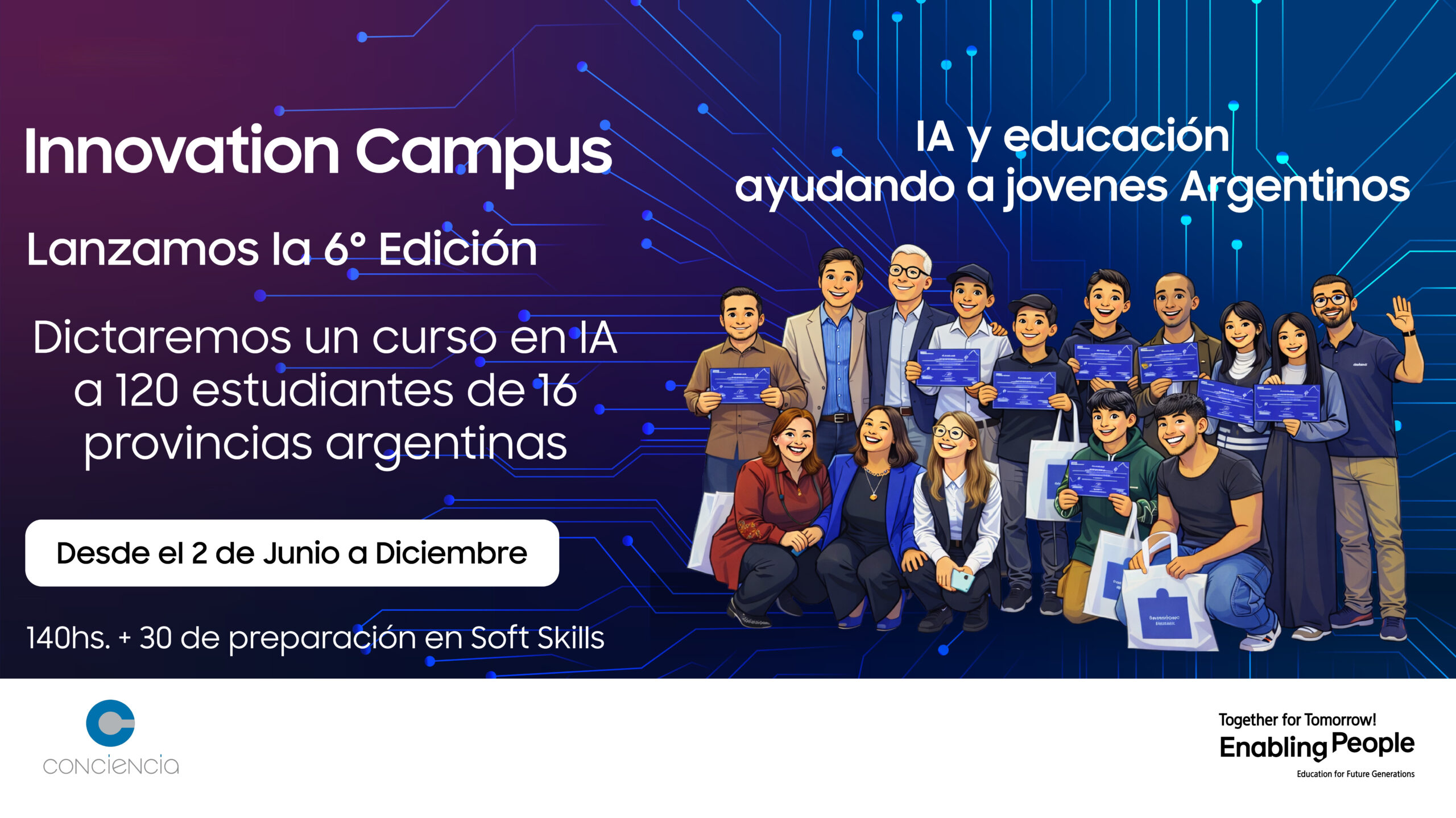 Formación IT federal: arranca la sexta edición del Samsung Innovation Campus en Argentina