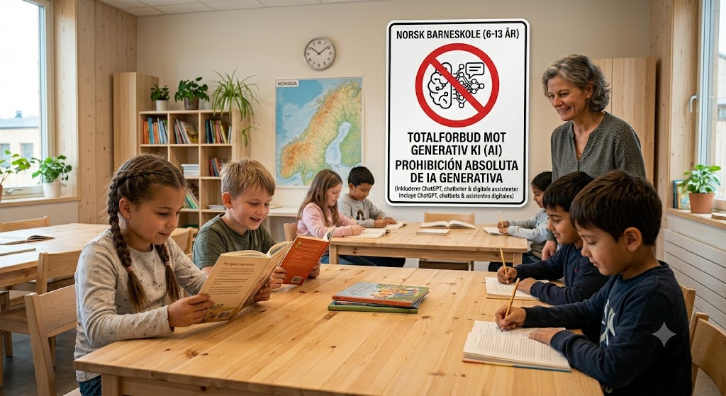 Giro histórico en las aulas noruegas: prohíben el uso de ChatGPT en menores de 13 años