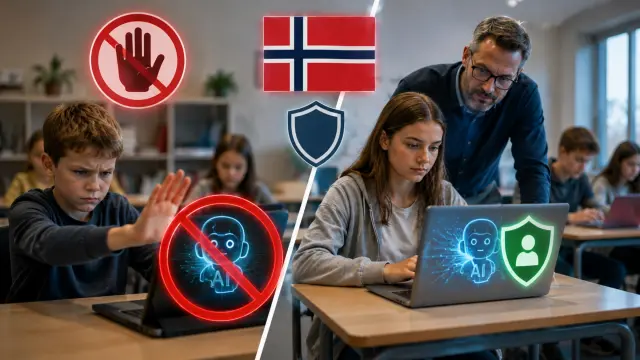 Freno a las pantallas: Noruega veta la inteligencia artificial para alumnos de hasta 13 años