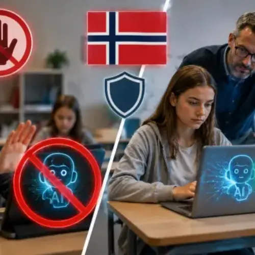 Freno a las pantallas: Noruega veta la inteligencia artificial para alumnos de hasta 13 años